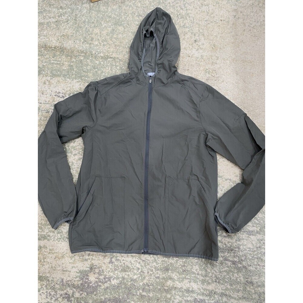 Tasc Performance Jacket Men's Size Medium Gray Full Zip Hooded Pockets